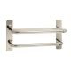 18" Stainless Towel Shelf with Bar