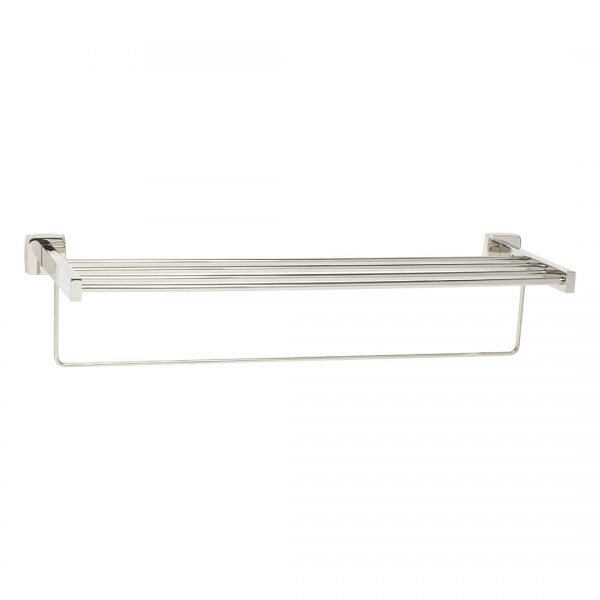 H & H Stainless Series Towel Shelf with Bar