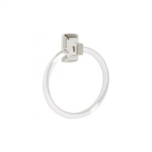 H & H Contemporary Series Towel Ring with Clear Acrylic Ring