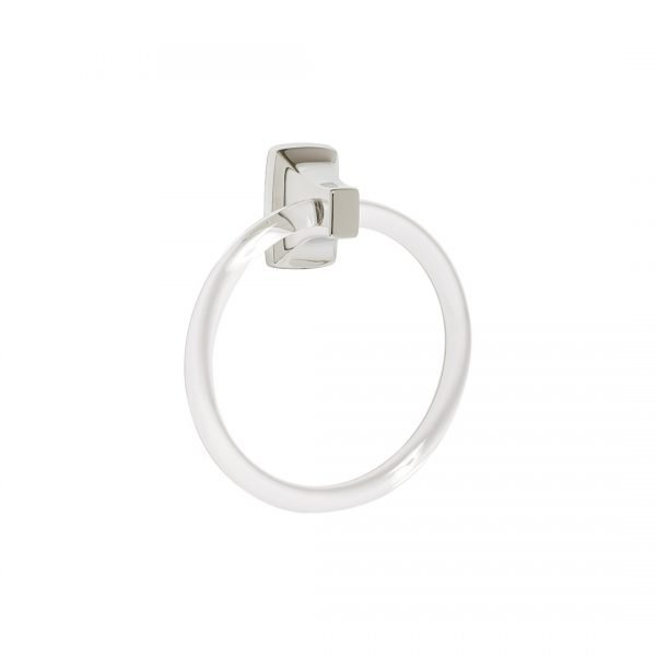 H & H Contemporary Series Towel Ring with Clear Acrylic Ring