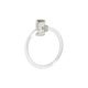 H & H Contemporary Series Towel Ring with Clear Acrylic Ring