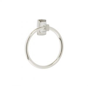 H & H Contemporary Series Towel Ring with Aluminum Ring
