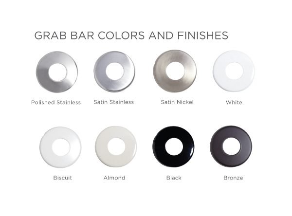 grab bar colors and finishes